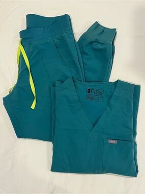 FIGS Scrub Set Medium Marine